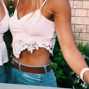 Light Pink Tank top w/ detailed bottom